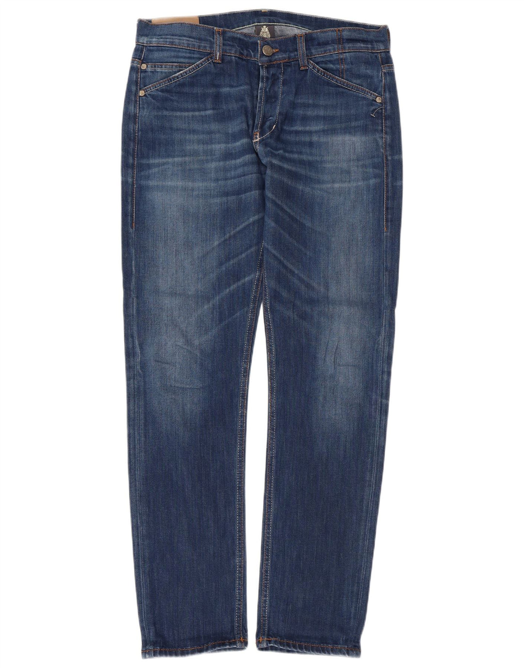 Dondup Mens Slim Jeans W35 L30 Blue Polyester