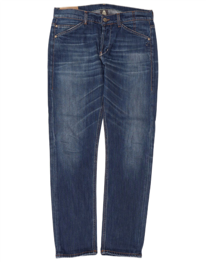 Dondup Mens Slim Jeans W35 L30 Blue Polyester