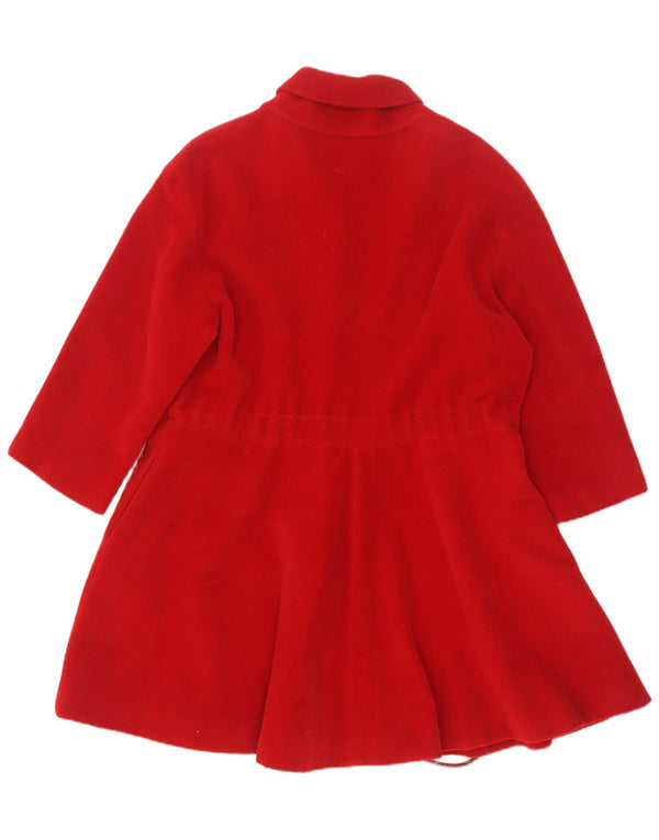Deni-Cler Womens Oversized Overcoat UK 10 Small Red Wool