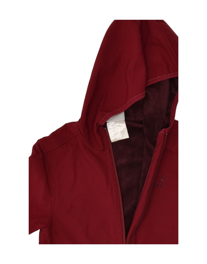 JACK WOLFSKIN Girls Hooded Windbreaker Jacket 7-8 Years Burgundy Polyester | Vintage Jack Wolfskin | Thrift | Second-Hand Jack Wolfskin | Used Clothing | Messina Hembry 