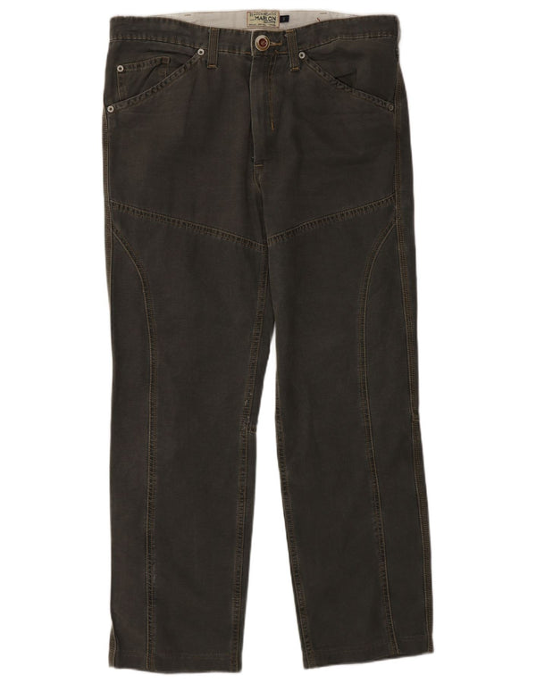 Brooksfield Mens Marlon Straight Casual Trousers IT 50 Large W34 L29 Grey