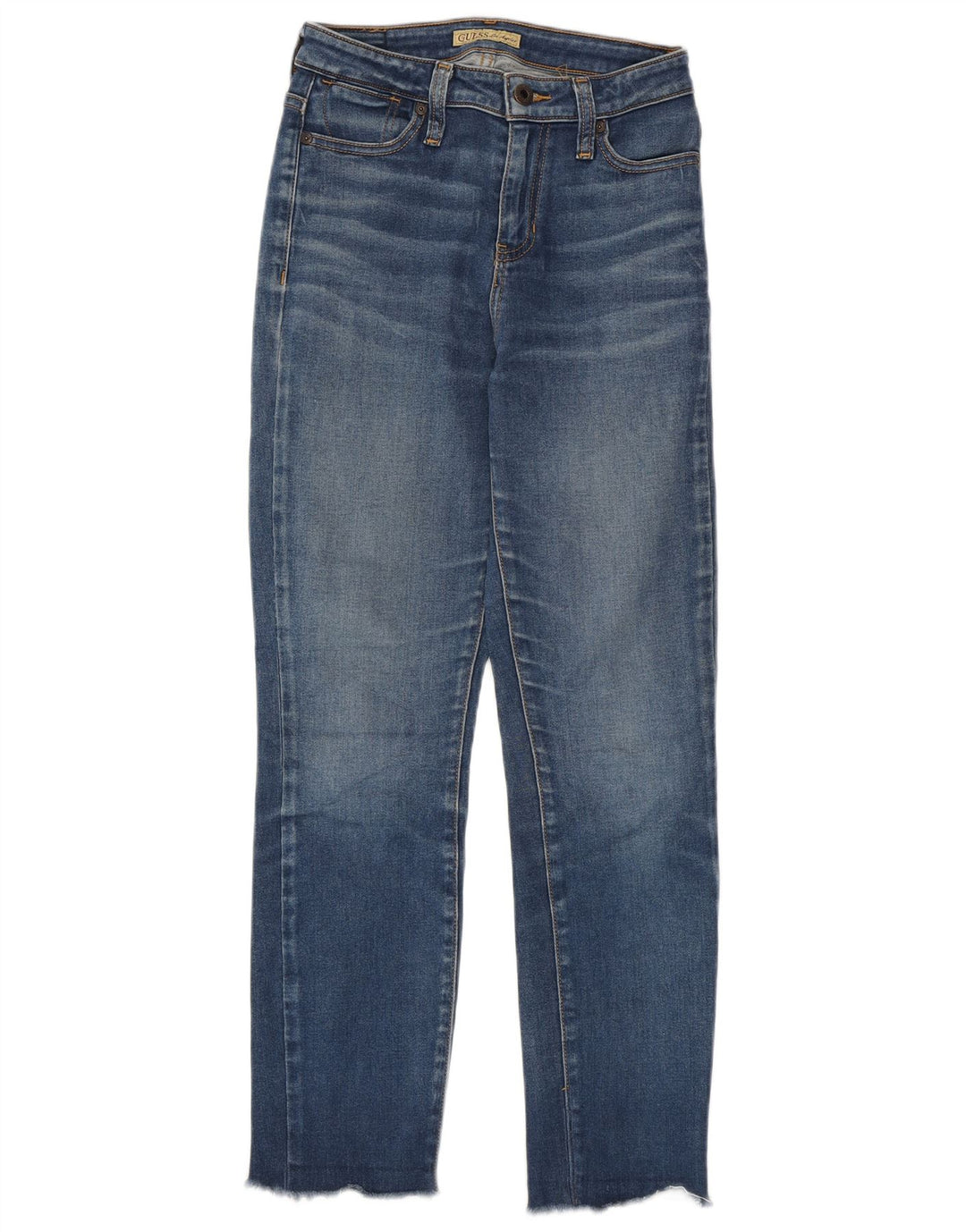 GUESS Womens Slim Jeans W25 L27 Blue Cotton