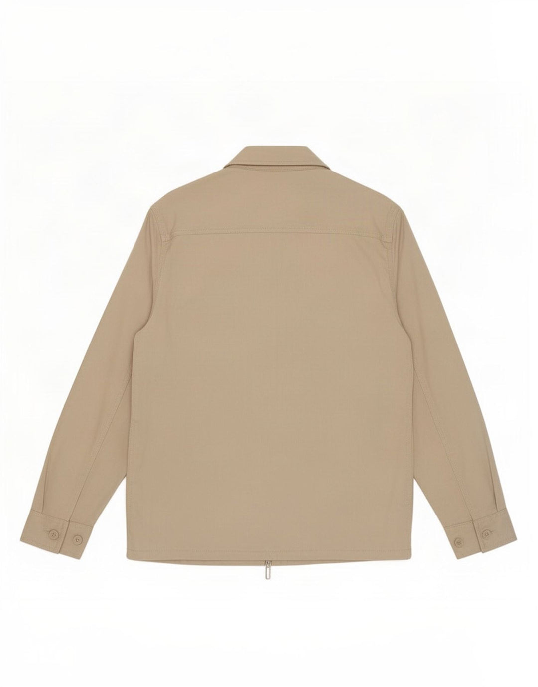 Zara Mens Bomber Jacket UK 36 Small Beige Cotton