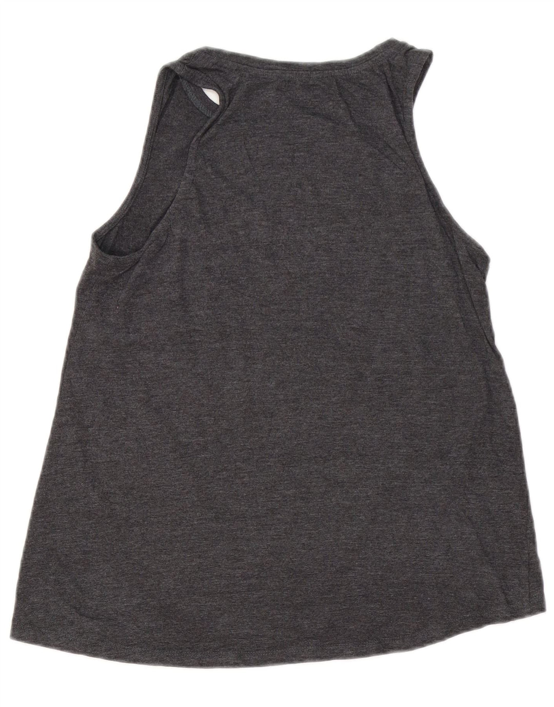 GENUINE MERCHANDISE Womens Graphic Vest Top UK 12 Medium Grey