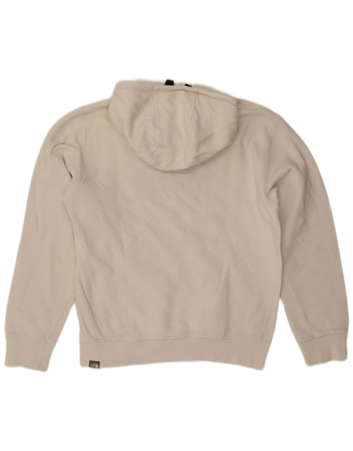 The North Face Mens Graphic Hoodie Jumper Medium White Cotton