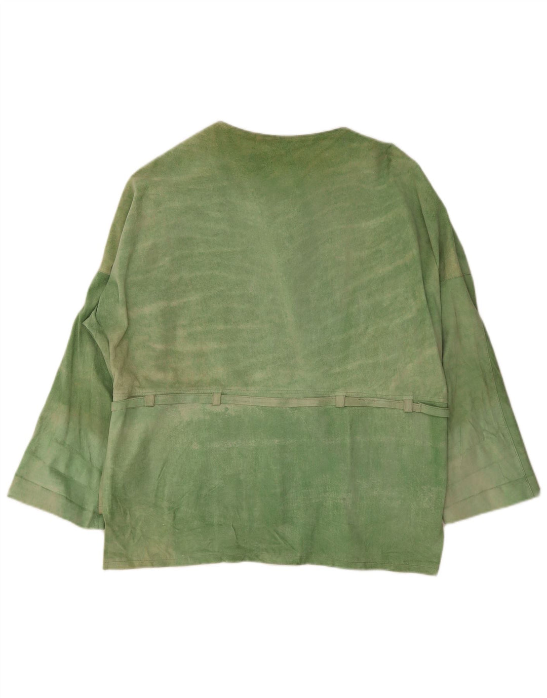 Vintage Womens Suede Jacket UK 20 2XL Green