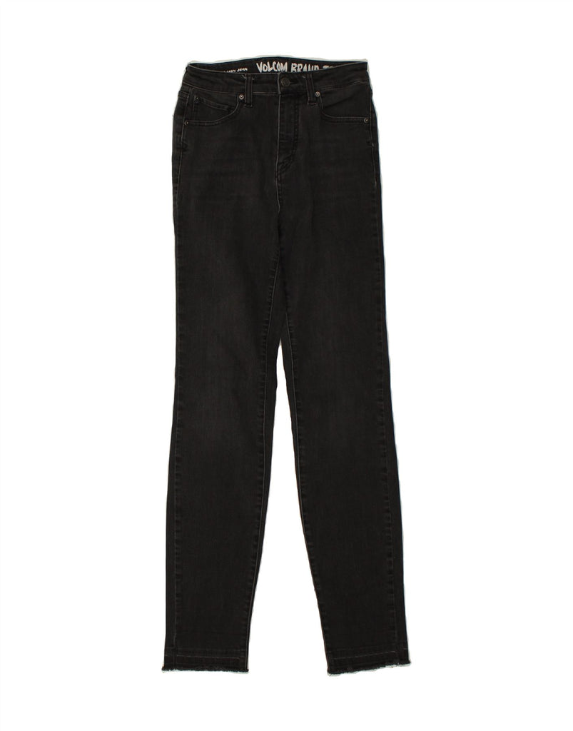 VOLCOM Womens High Rise Slim Jeans W27 L32  Grey | Vintage Volcom | Thrift | Second-Hand Volcom | Used Clothing | Messina Hembry 