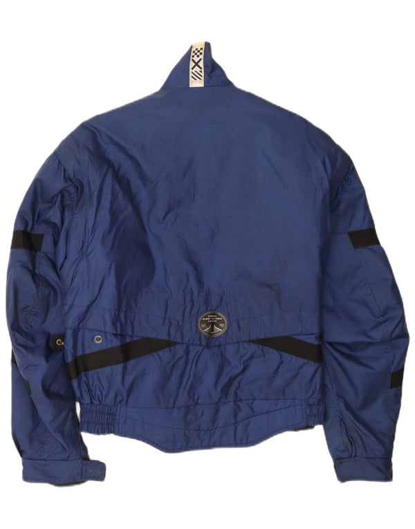 Spidi Mens Racer Jacket UK 38 Medium Navy Blue Colourblock Polyester