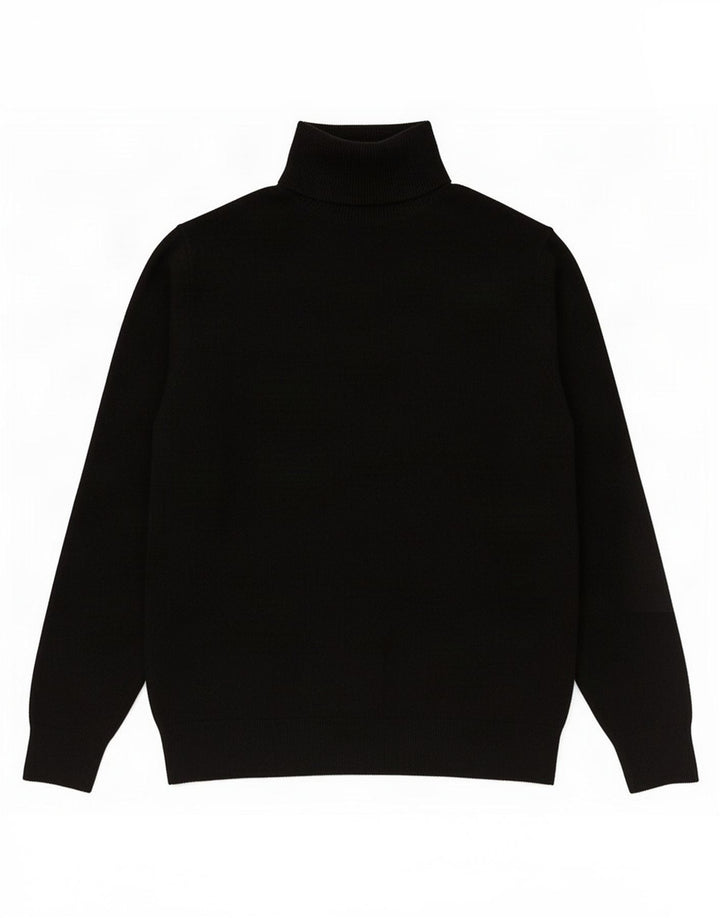 Marks & Spencer Womens Roll Neck Jumper Sweater UK 14 Medium Black