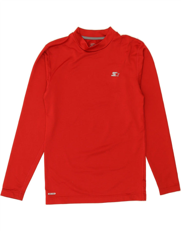 STARTER Mens Top Long Sleeve UK 34/36 Small Red Polyester Vintage Starter and Second-Hand Starter from Messina Hembry 