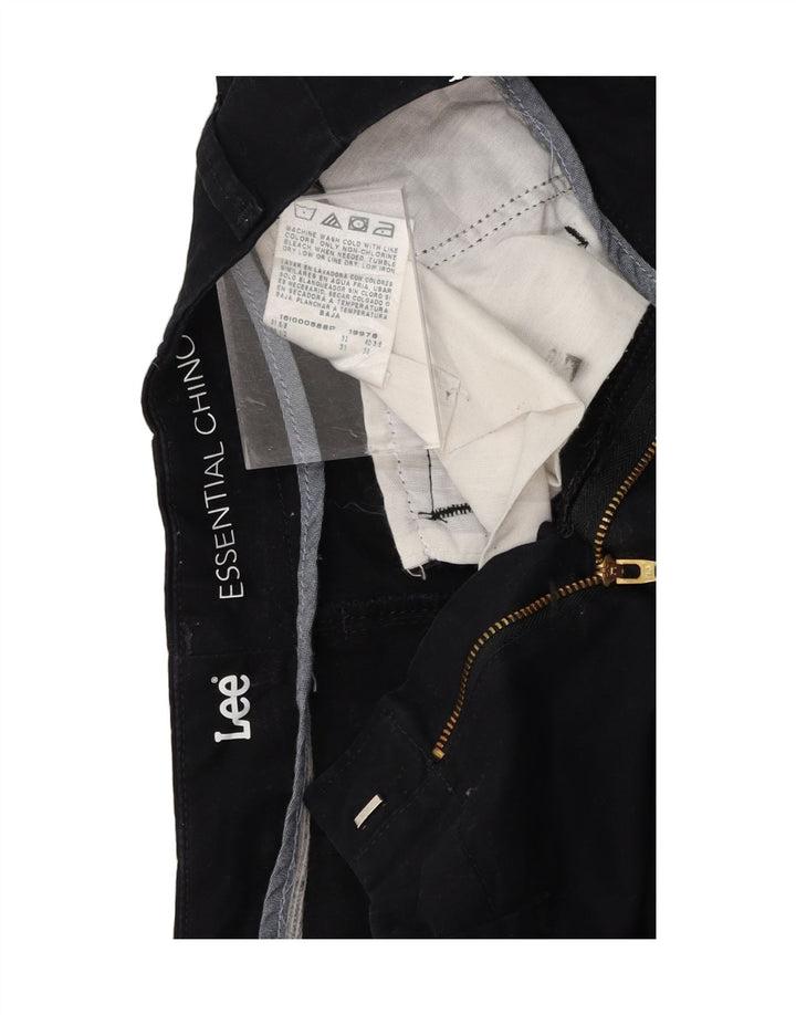 LEE Womens Slim Casual Trousers W31 L30 Black Cotton Vintage Lee and Second-Hand Lee from Messina Hembry 