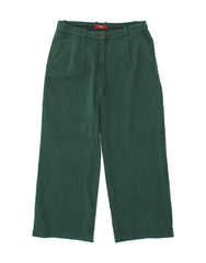 ESPRIT Womens Loose Fit Chino Trousers UK 14 Large W34 L28  Green Cotton