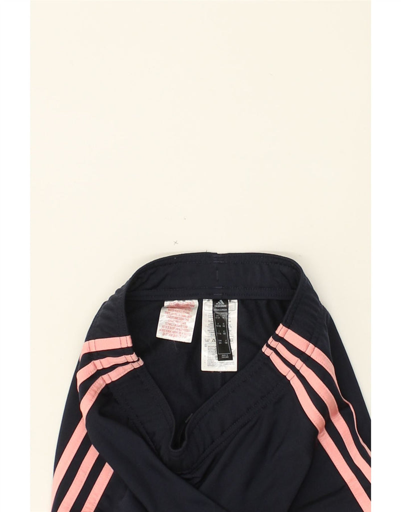 ADIDAS Girls Tracksuit Trousers Joggers 11-12 Years Navy Blue Polyester | Vintage Adidas | Thrift | Second-Hand Adidas | Used Clothing | Messina Hembry 