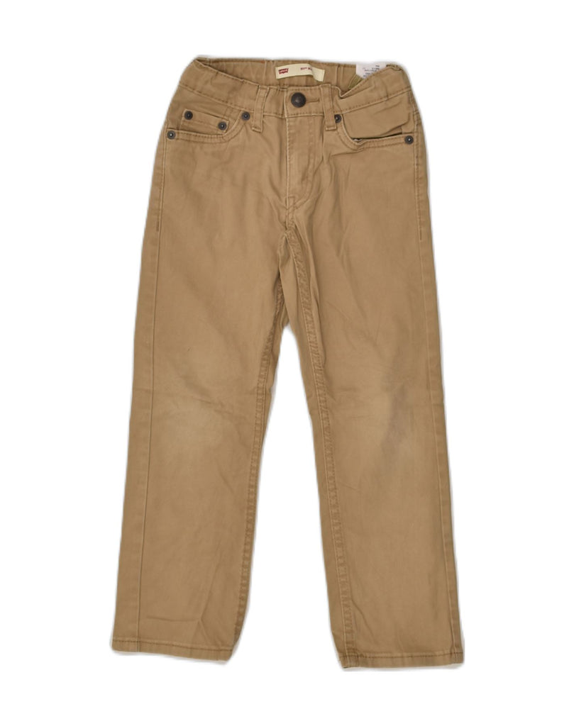 LEVI'S Boys Straight Casual Trousers 5-6 Years W22 L20  Brown Cotton | Vintage Levi's | Thrift | Second-Hand Levi's | Used Clothing | Messina Hembry 