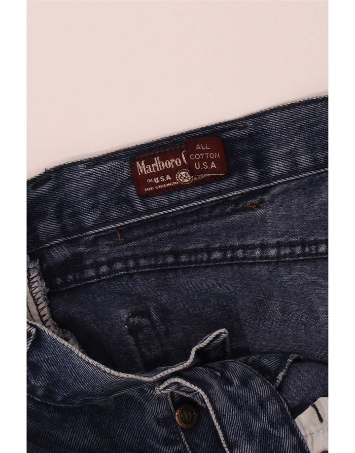 Marlboro Classics Mens Loose Jeans W38 L28 Blue Cotton