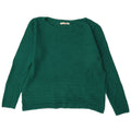 White Stuff Womens Oversized Boat Neck Jumper Sweater UK 10 Small Green