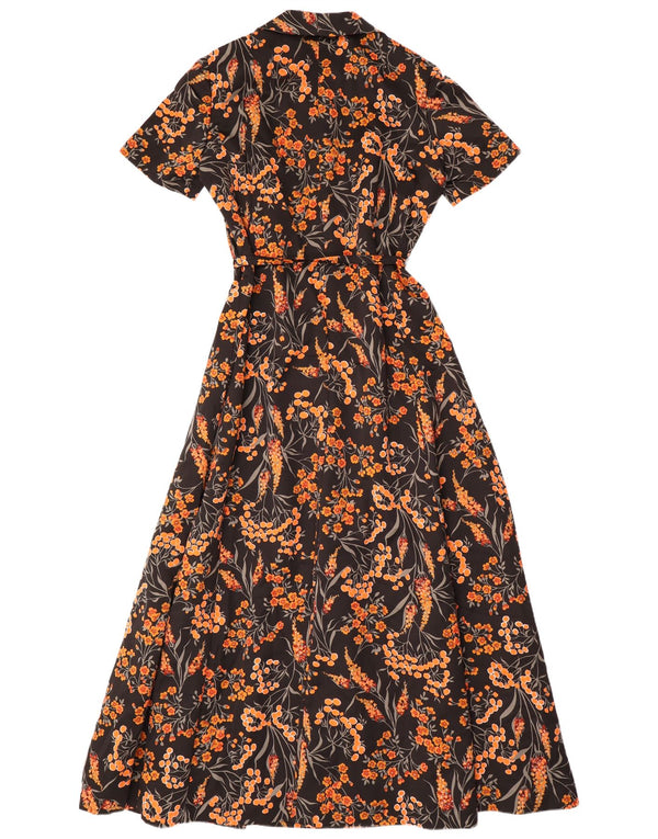 CHARMANT Womens Maxi Dress IT 44 Medium Black Floral Polyester