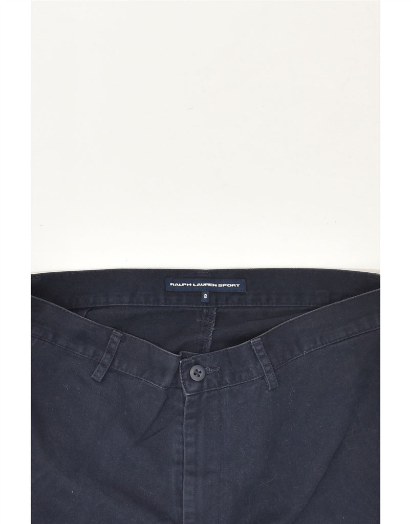 RALPH LAUREN Womens Chino Shorts US 8 Medium W30 Navy Blue Cotton | Vintage Ralph Lauren | Thrift | Second-Hand Ralph Lauren | Used Clothing | Messina Hembry 