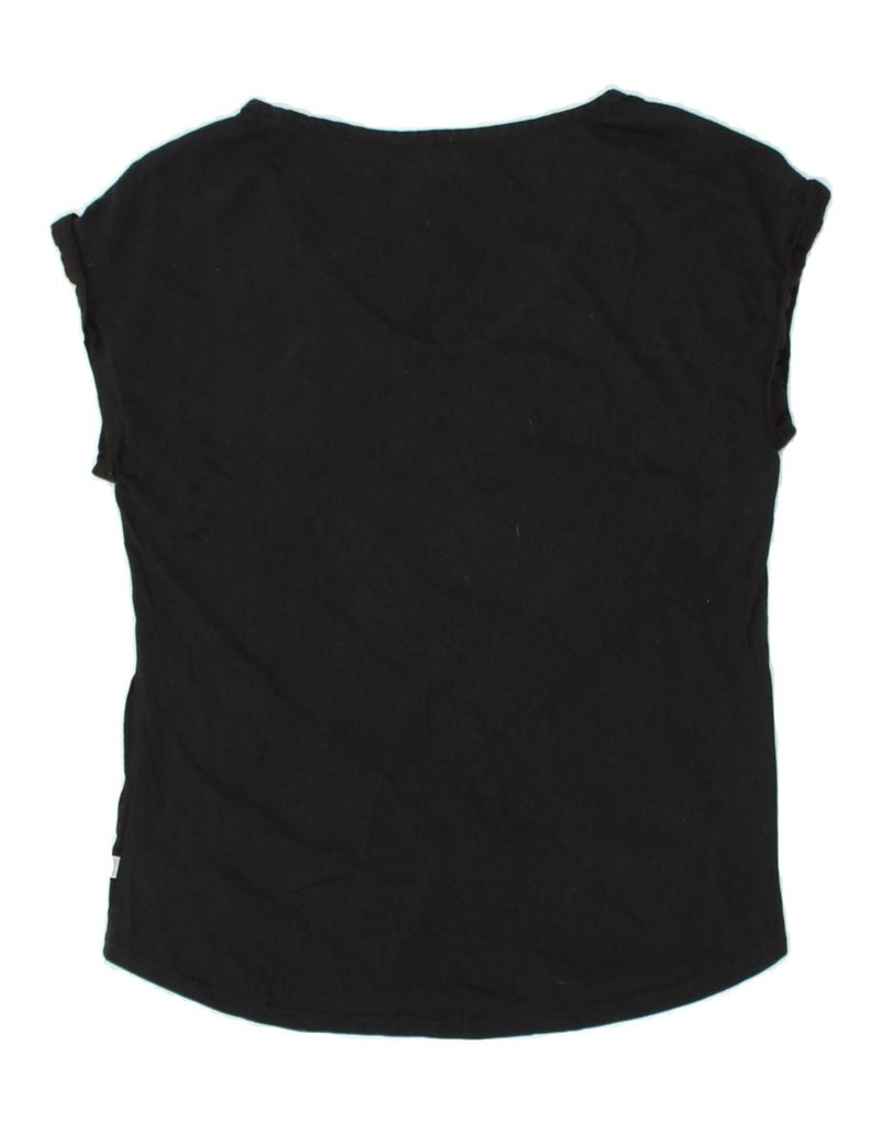 LEVI'S Womens T-Shirt Top UK 12 Medium Black Striped | Vintage Levi's | Thrift | Second-Hand Levi's | Used Clothing | Messina Hembry 