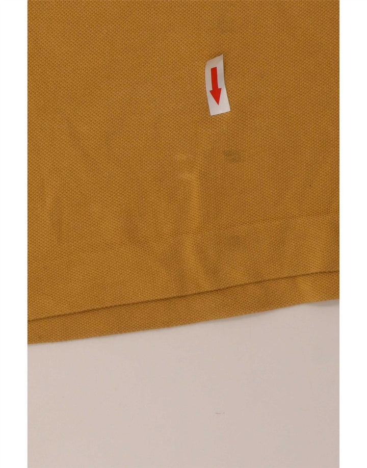Lacoste Mens Polo Shirt Size 5 Large Yellow Cotton