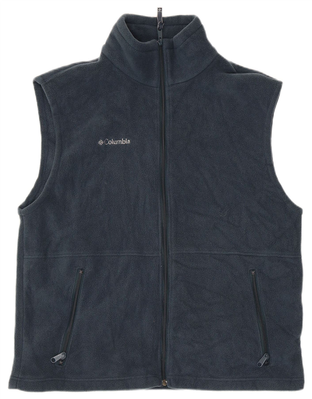 Columbia Mens Fleece Gilet UK 40 Large Navy Blue Polyester