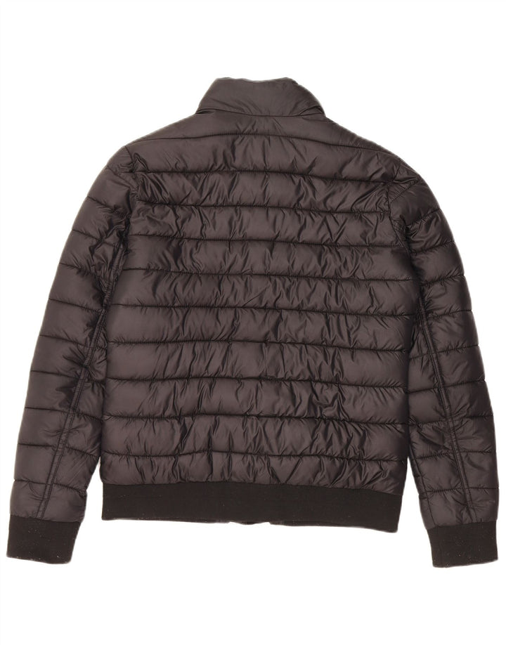 Jack Wills Womens Padded Jacket UK 10 Small Black Polyester
