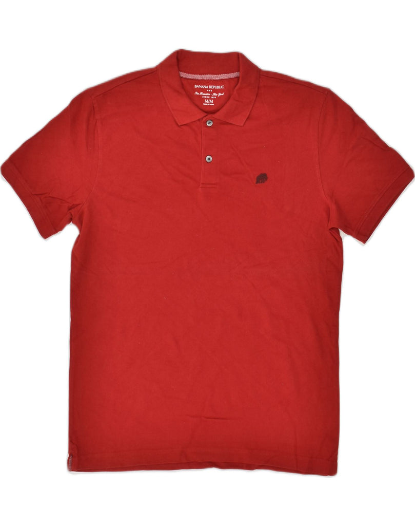 BANANA REPUBLIC Mens Polo Shirt Medium Red Cotton | Vintage Banana Republic | Thrift | Second-Hand Banana Republic | Used Clothing | Messina Hembry 