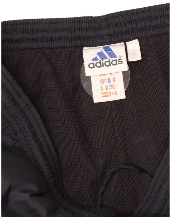 Adidas Womens Tracksuit Trousers Joggers UK 14 Large Black Polyester