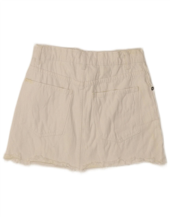 Zara Womens Denim Shorts Small W26 White
