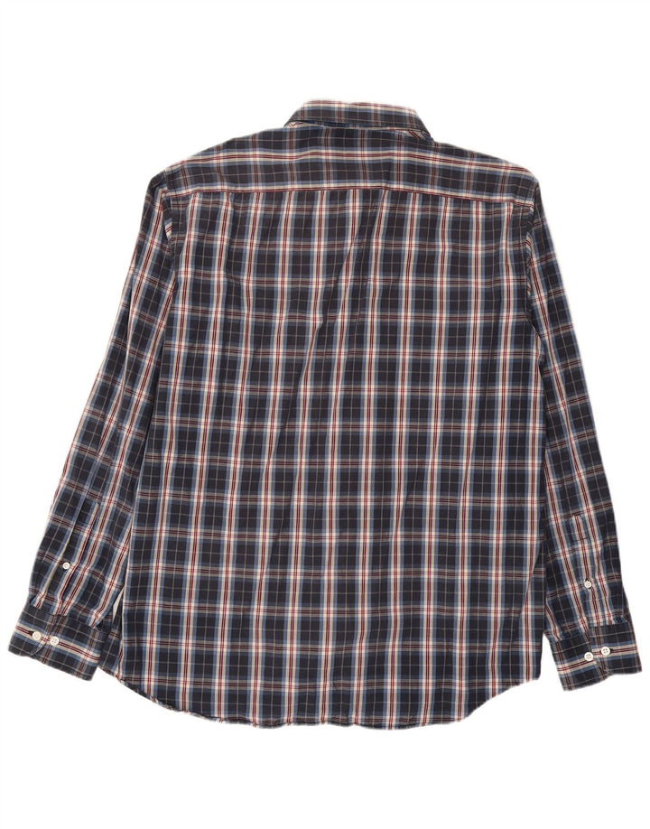Carrera Mens Shirt 2XL Navy Blue Check