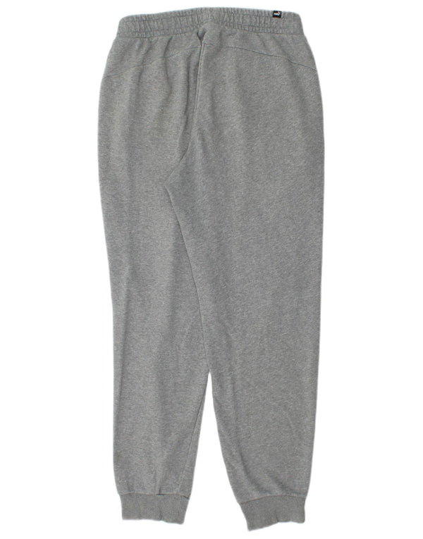 Puma Mens Tracksuit Trousers Joggers Large  Grey Flecked Cotton