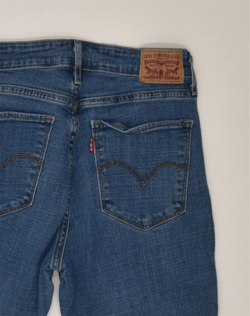 LEVI'S Womens 725 High Rise Bootcut Jeans W27 L26 Blue Cotton | Vintage Levi's | Thrift | Second-Hand Levi's | Used Clothing | Messina Hembry 