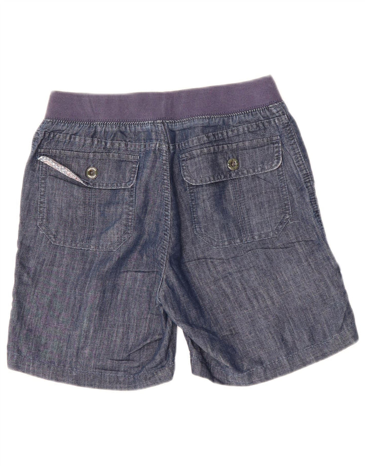 LEE Womens Natural Fit Chino Shorts W28 Medium Navy Blue Cotton