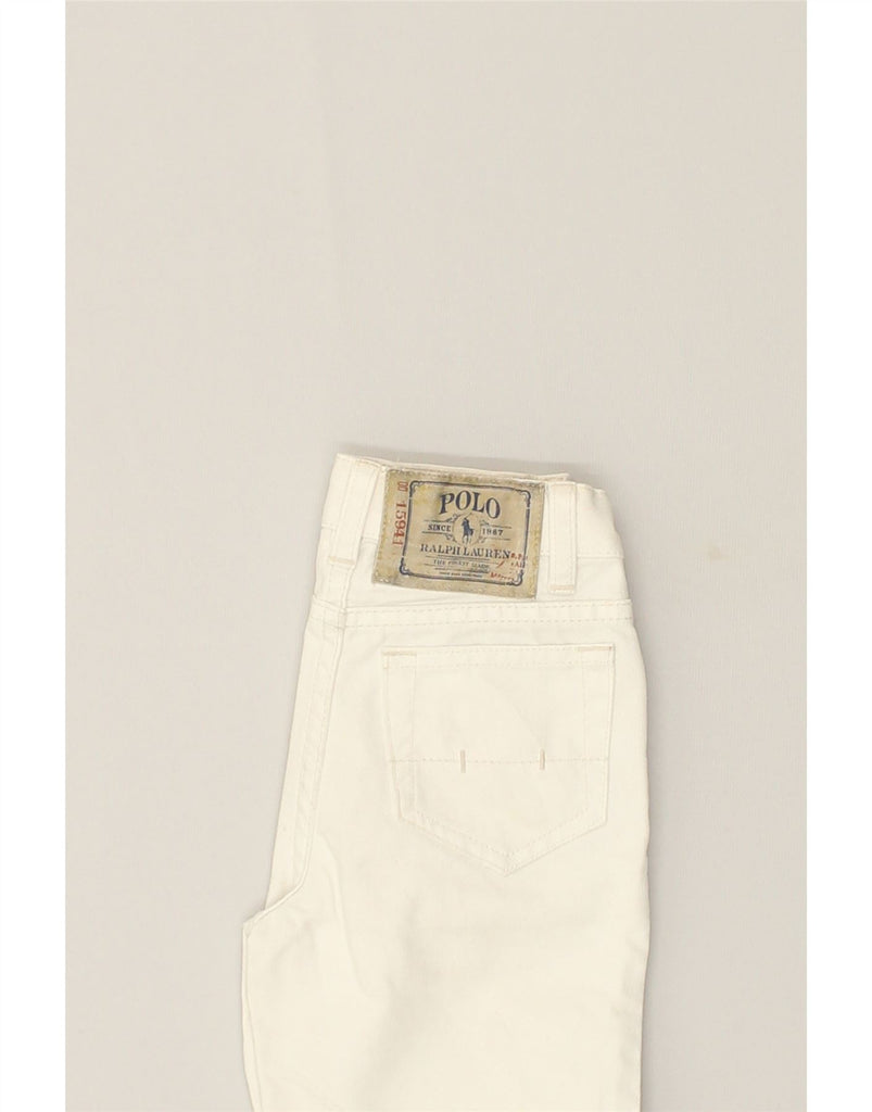 POLO RALPH LAUREN Boys Straight Jeans 4-5 Years W20 L19 White Cotton | Vintage Polo Ralph Lauren | Thrift | Second-Hand Polo Ralph Lauren | Used Clothing | Messina Hembry 