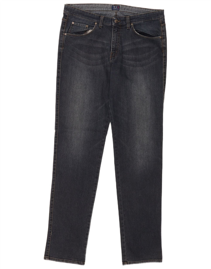 Trussardi Mens Slim Jeans W38 L34 Blue Cotton