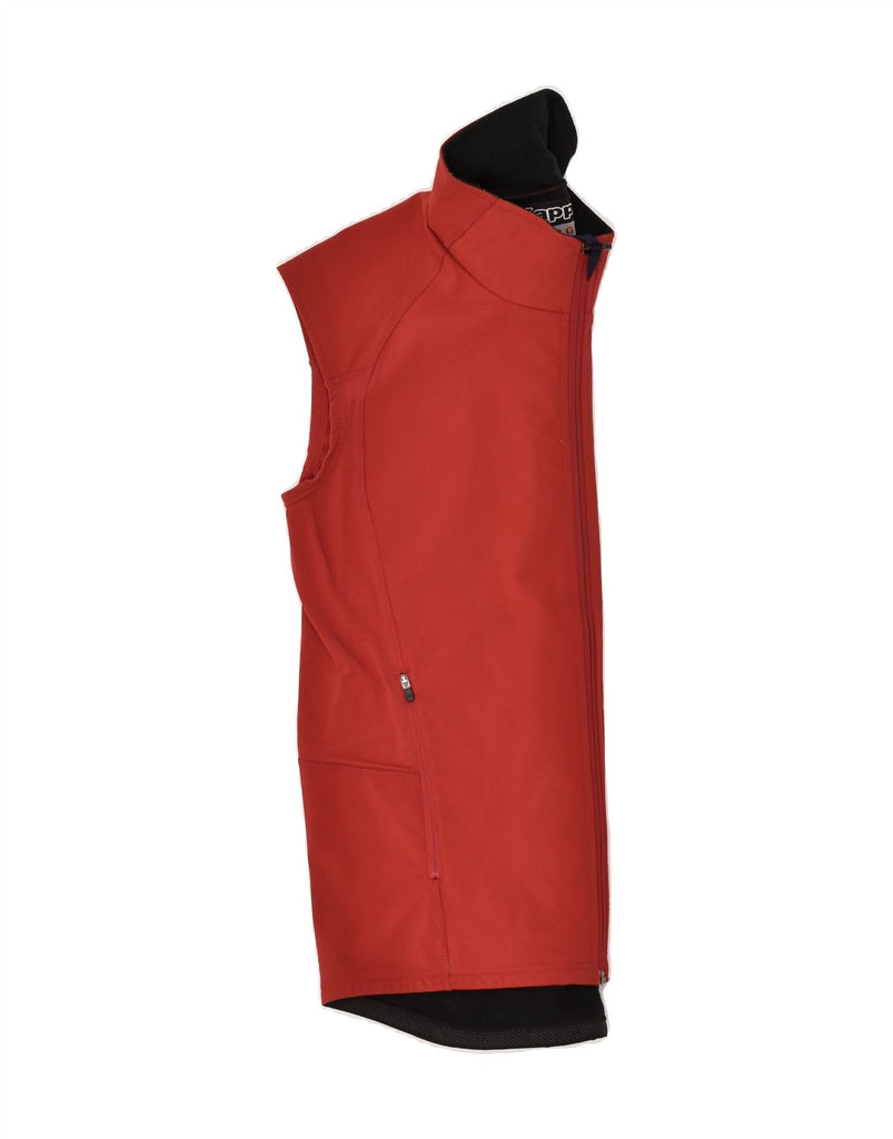 KAPPA Womens Sleeveless Tracksuit Top Jacket UK 16 Large Red Polyamide | Vintage Kappa | Thrift | Second-Hand Kappa | Used Clothing | Messina Hembry 