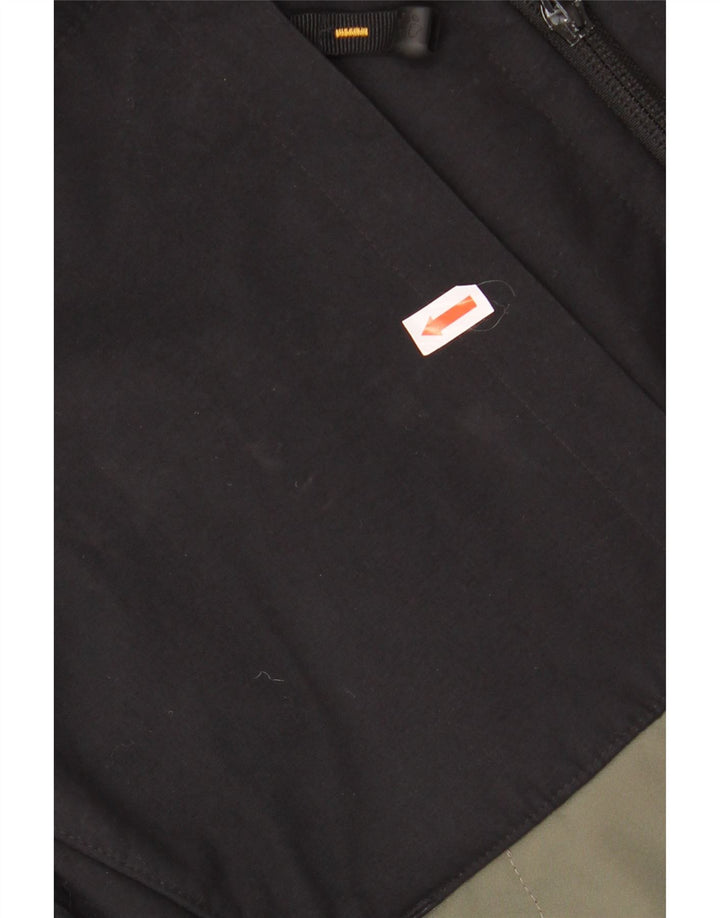 JACK WOLFSKIN Mens Windbreaker Jacket UK 36/38 Medium Khaki Colourblock