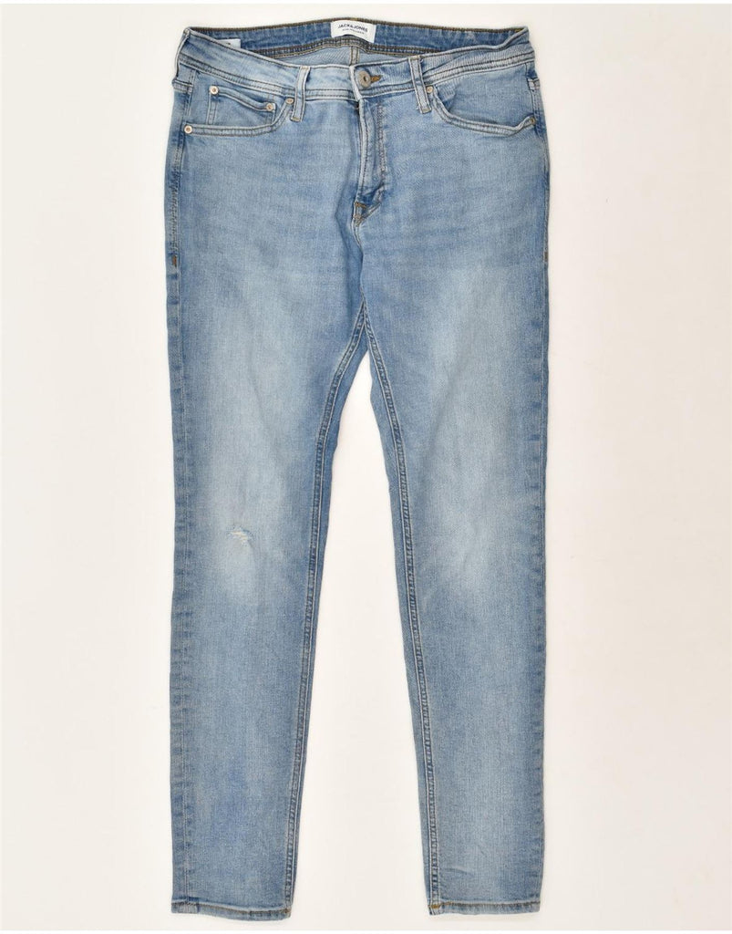 JACK & JONES Mens Liam Skinny Jeans W34 L32 Blue Cotton | Vintage Jack & Jones | Thrift | Second-Hand Jack & Jones | Used Clothing | Messina Hembry 