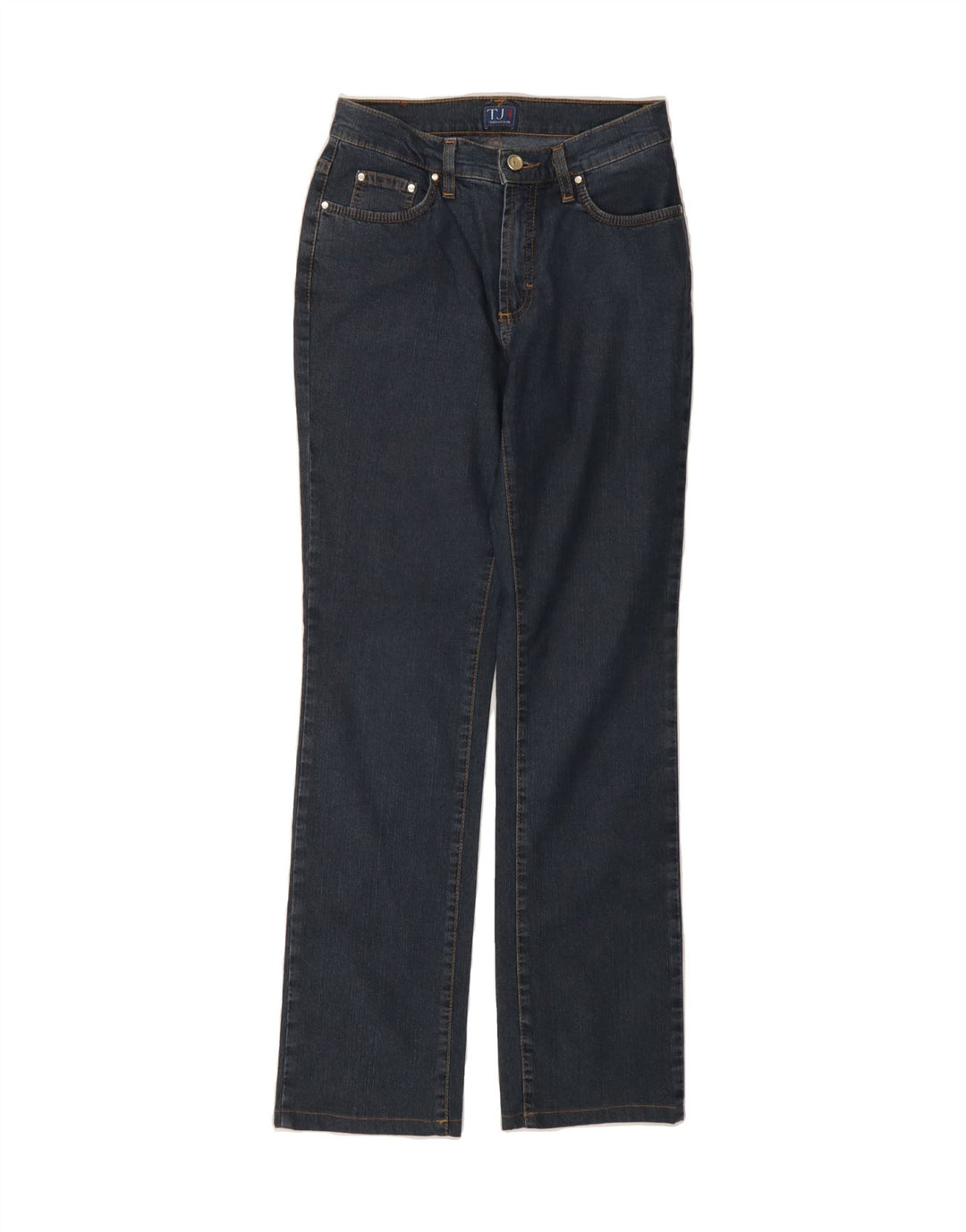 TRUSSARDI Womens Straight Jeans W24 L30 Blue Cotton Vintage Trussardi and Second-Hand Trussardi from Messina Hembry 