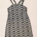 ATHLETA Womens Sleeveless A-Line Dress UK 14 Medium Grey Striped Nylon Vintage Athleta and Second-Hand Athleta from Messina Hembry 
