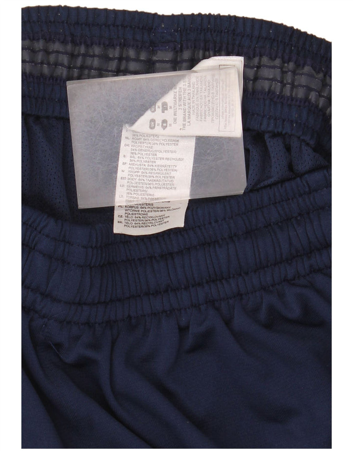 Adidas Mens Graphic Sport Shorts Medium Navy Blue Polyester