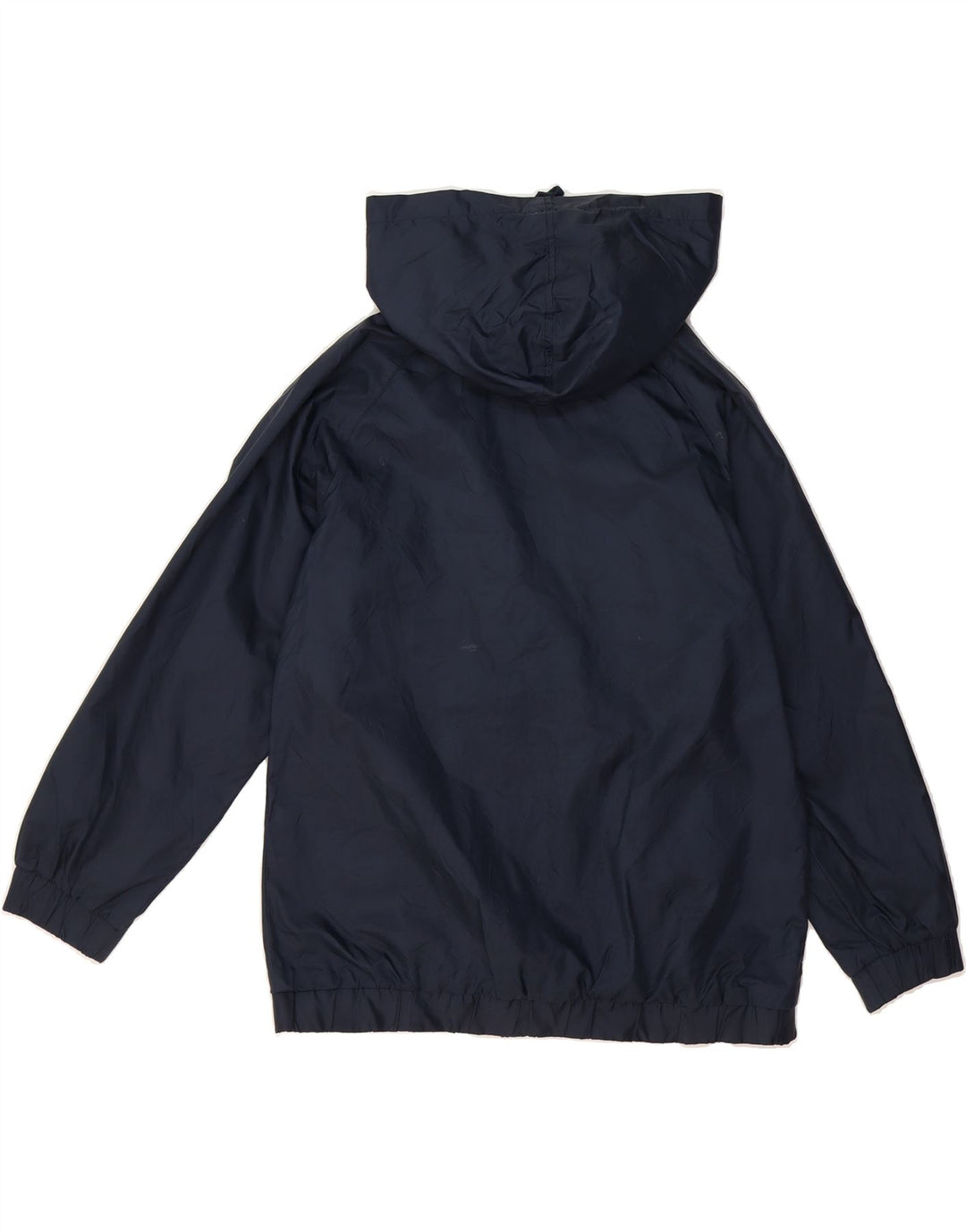 REEBOK Boys Hooded Rain Jacket 13-14 Years Navy Blue Nylon Vintage Reebok and Second-Hand Reebok from Messina Hembry 