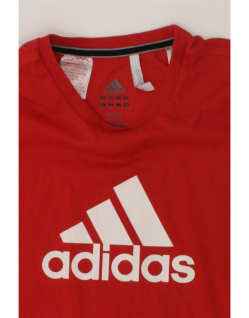 ADIDAS Boys Graphic T-Shirt Top 13-14 Years Red Cotton | Vintage Adidas | Thrift | Second-Hand Adidas | Used Clothing | Messina Hembry 