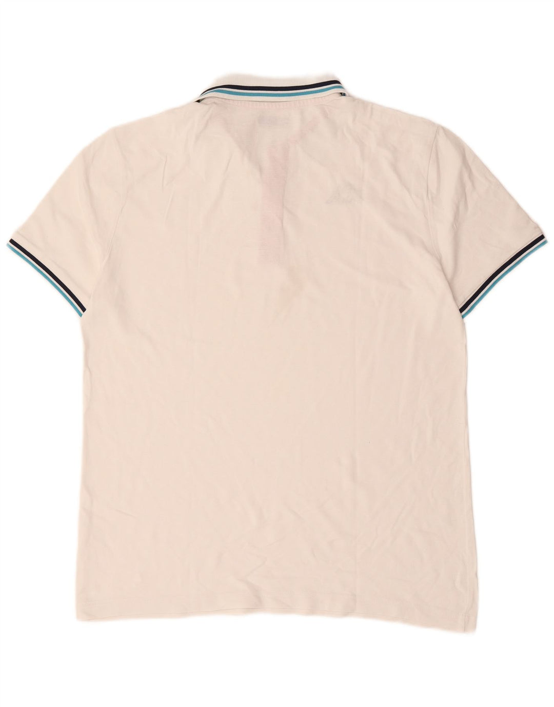Kappa Mens Polo Shirt Large White Cotton