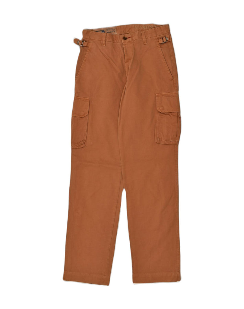 MASON'S Mens Straight Cargo Trousers IT 46 Small W30 L32 Brown | Vintage Mason's | Thrift | Second-Hand Mason's | Used Clothing | Messina Hembry 