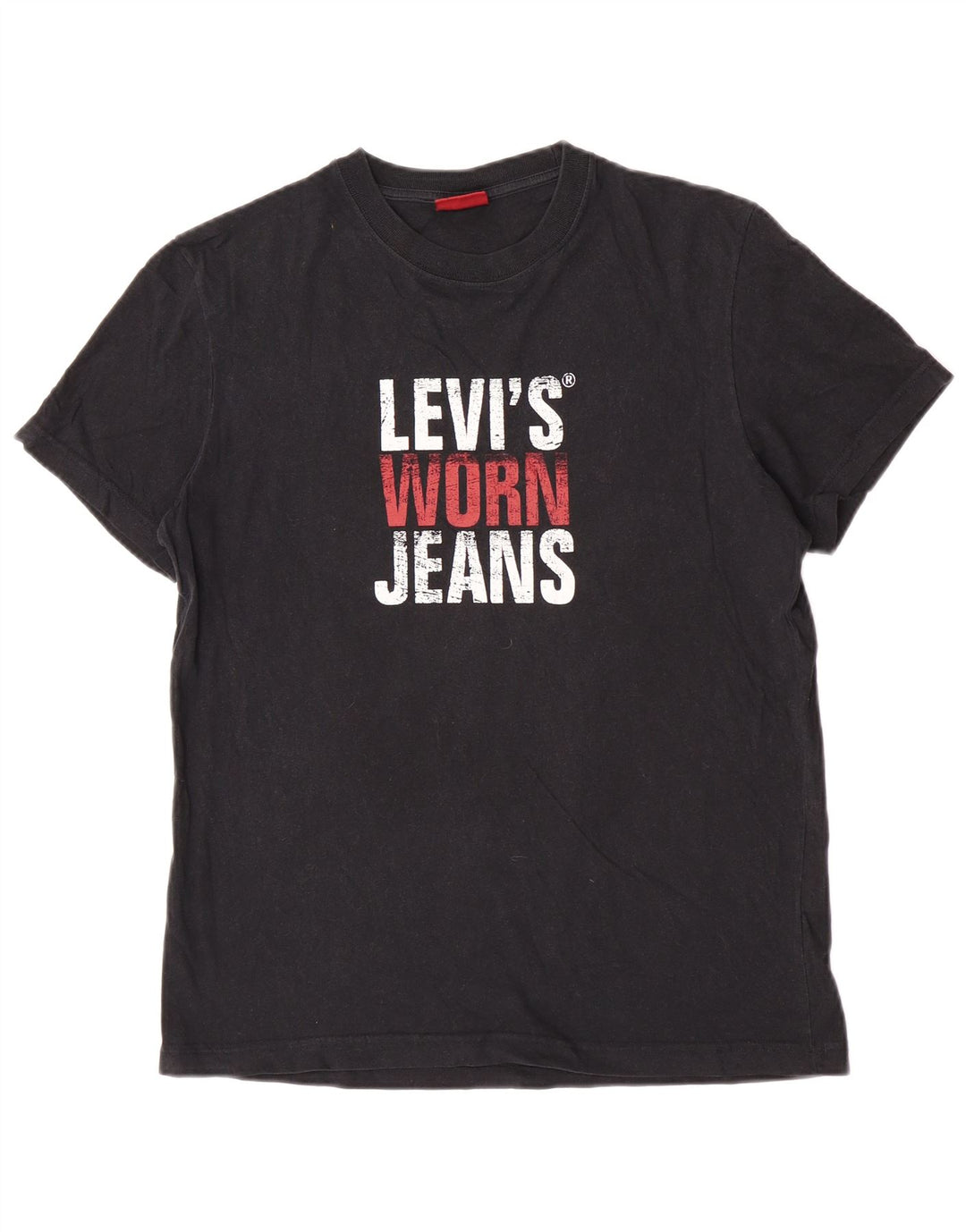 Levi's Mens Graphic T-Shirt Top Medium Black Cotton