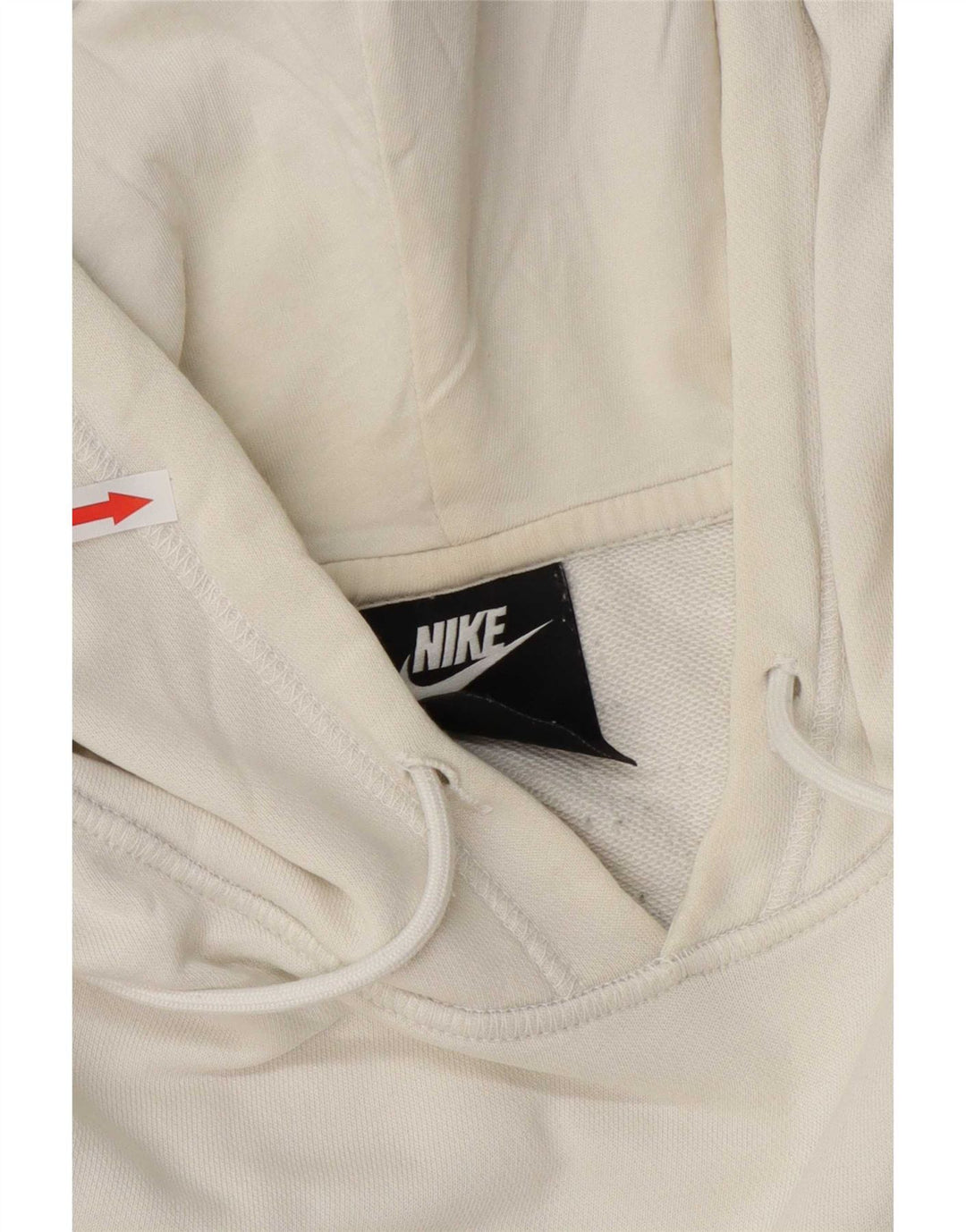 Nike Mens Graphic Hoodie Jumper 2XL White Cotton