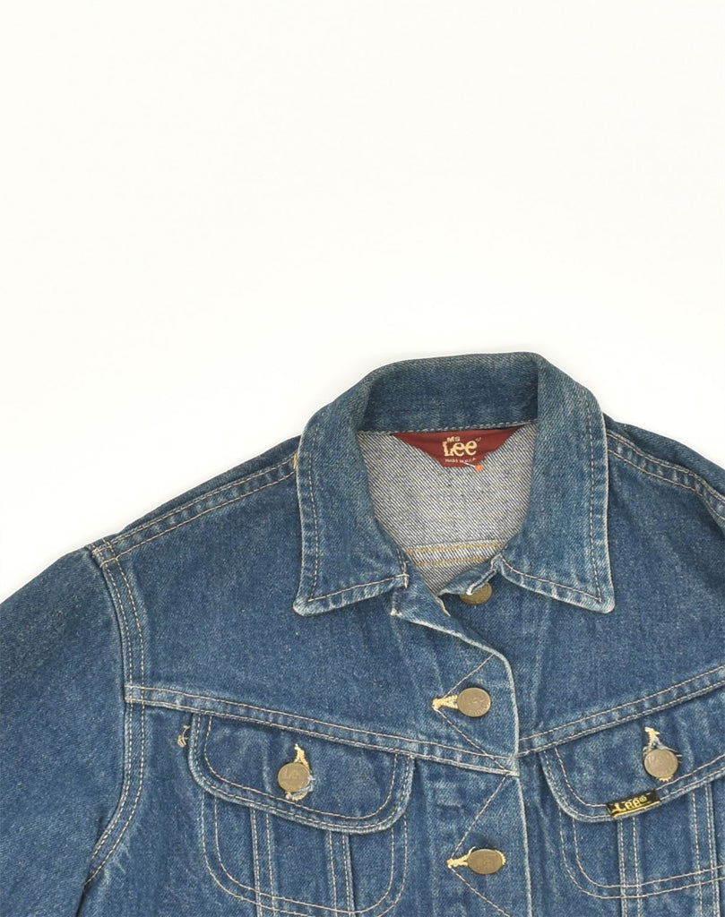 LEE Womens Denim Jacket UK 8 Small Blue Cotton | Vintage Lee | Thrift | Second-Hand Lee | Used Clothing | Messina Hembry 