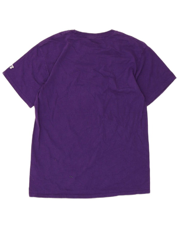 Russell Athletic Mens Graphic T-Shirt Top UK 38/40 Medium Purple