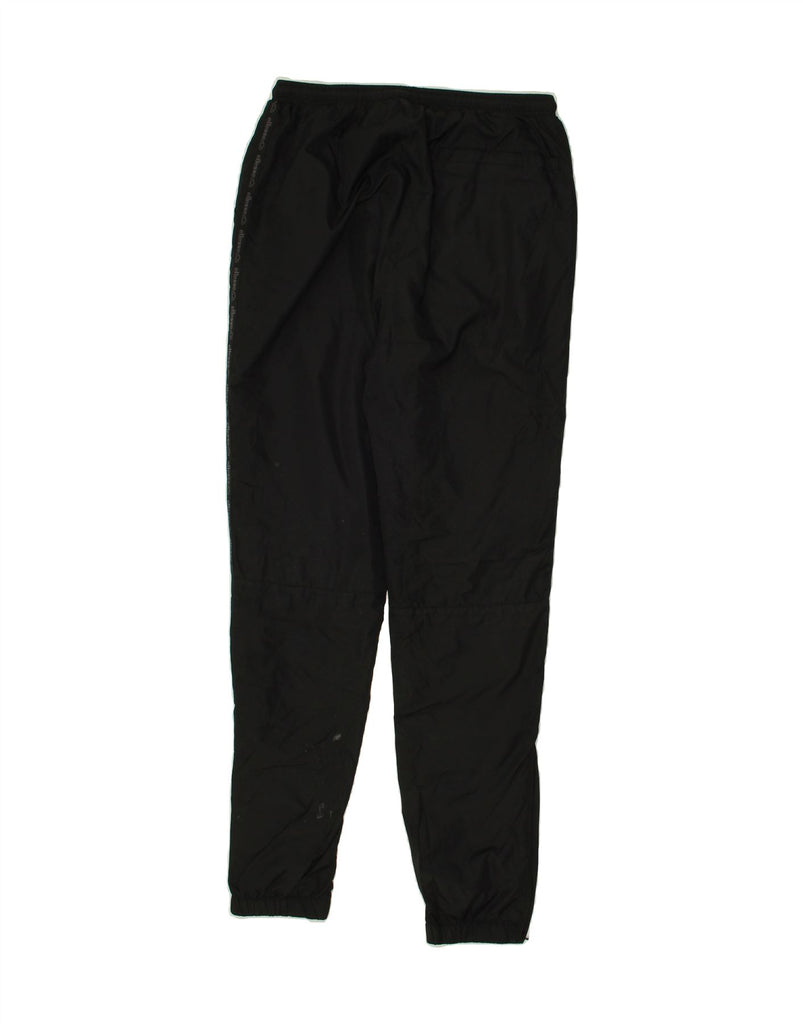 ELLESSE Womens Graphic Tracksuit Trousers Joggers UK 10 Small Black | Vintage Ellesse | Thrift | Second-Hand Ellesse | Used Clothing | Messina Hembry 